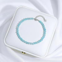 Pulseras hechas a mano de turmalina de Plata de Ley 925 con piedra Natural de 4 mm para mujer, regalo y joyería para fiesta, brazaletes de amatista - details 16