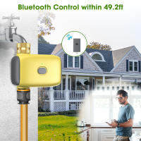 Temporizador de agua inteligente con Bluetooth, controlador automático de riego por goteo, sistema de riego de jardín, temporizador de aspersor para césped - details 9