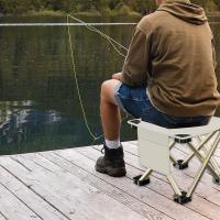 Folding Camping Stool Compact Lightweight Sturdy Small Foldable Chair Foot Rest Stool for Fishing Travel Walking Hiking Outdoor