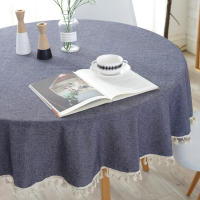Mantel de Lineno para Mesa Redonda Ideal para Café, Té, Recepción, Fiesta - details 16