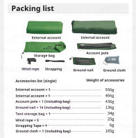 Naturehike-tienda de campaña ultraligera para 1-2 personas, mochila de viaje al aire libre, 210T - details 17