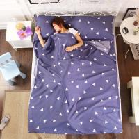 Saco de dormir antisuciedad de algodón 100% para Hotel, Sábana suave de viaje individual doble, saco de dormir portátil de viaje para adultos - details 3