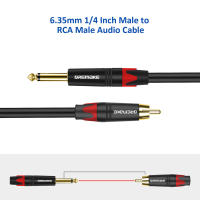 Cable de Audio DREMAKE TS a RCA de 6,35mm, 1/4 pulgadas, macho a RCA hembra (macho), Cables para guitarra eléctrica, electrónica o batería, chapado en oro - details 4