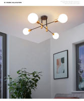 Lámpara de techo nórdica moderna, accesorio de iluminación colgante para interior, comedor, sala de estar, E27 - details 4