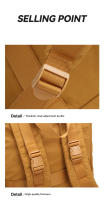 Mochila Ligera de Estilo Coreano Unisex para Viajes al Aire Libre Material de Poliéster para la Forro Nylon para Exteriores - details 16