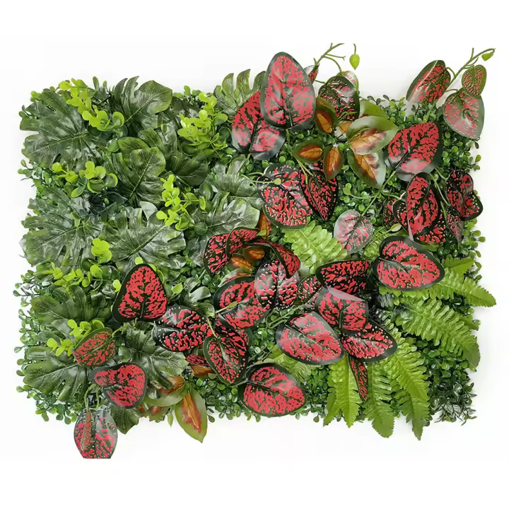 Decoración de Pared de Malla de Césped Artificial 40CM*60CM Diseño de Hierba Verde - 1