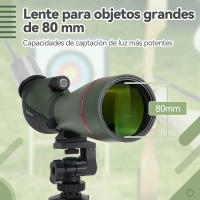 SVBONY SA412 Telescopio terrestre HD FMC de 20-60x 80 mm con trípode de mesa ajustable - details 11