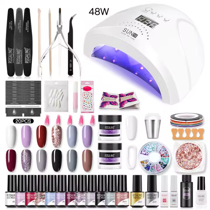 ROSALIND-Conjunto de esmaltes en Gel para uñas, herramientas de manicura, conjunto completo, para Semi permanente, necesita UV LED - 1