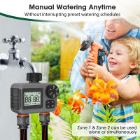 Temporizador de agua de riego automático, pantalla LCD, 2 salidas, dispositivo de riego de jardín, controlador de riego, temporizador de aspersor de rosca de 3/4 pulgadas - details 5