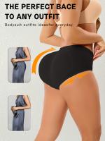 Bragas de mujer de elasticidad media, sin costuras, transpirables, lavables a máquina, cómodas, adecuadas para ropa informal, ropa interior de tallas grandes, diseño sin costuras, tejidos de gran elasticidad - details 2