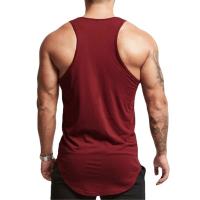 Camiseta Deportiva de Algodón sin Mangas para Hombres Cuello Redondo Estampado - details 10