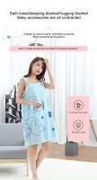 Wearable Bath Towel Love Rabbit Increase Thickened Adult Women Wipe Chest Bath Skirt Absorbent Sweat Steam Skirt Sauna - details 4
