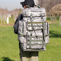 Mochila de Montañismo para escalada al aire libre, gran capacidad, para acampar, senderismo, equipaje, mochila deportiva, paquete táctico de viaje - details 11