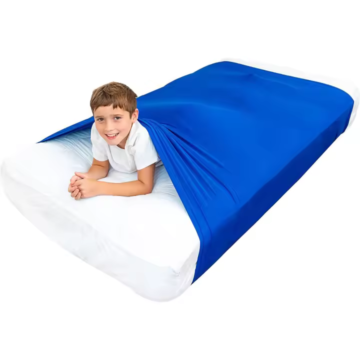 Manta de compresión sensorial, Sábana de Lycra elástica para niños y niñas, alternativa a mantas ponderadas, ropa de cama para dormir - 1