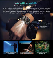 Blackview W70 Pro Sport Smartwatch, pantalla HD de 2.01'' TFT reloj inteligente resistente para exteriores con iluminación LED de emergencia, llamadas Bluetooth, brújula - details 5