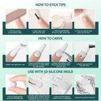 Nailpop Pegamento de gel sólido para uñas para presionar sobre uñas Adhesivo fuerte Punta de gel transparente Adhesivo Gel UV Duradero Sin daños 20 g (1/3 piezas) - details 5