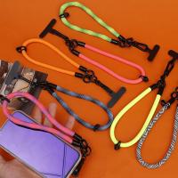 Correas portátiles para muñeca de teléfono móvil, cordón anticaída colorido de nailon con lengüetas de sujeción, Clip de cable colgante desmontable para teléfono móvil - details 12