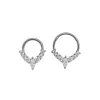 Anillo de segmento con bisagras de acero quirúrgico, cartílago de la oreja, hélice rook tragus, 16g, piercing para la oreja, Aro para la nariz, septum, clicker, 100% - details 8