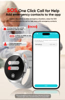 VALDUS 2025 Nuevo VE57 Pro Smartwatch Hombres Mujer Bluetooth Llamada ECG Temperatura Glucosa en sangre Frecuencia cardíaca Detección de salud AMOLED Compatible Android IOS Smartwatch - details 8