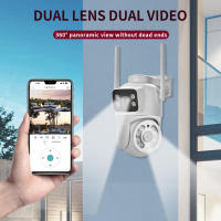 Cámara de Vigilancia IP 4MP Aprimorada para Exteriores Impermeable, Doble Lente, Pantalla Doble, Rastreo Automático, Wifi, PTZ, Audio Bíforo Ideal para Seguridad Exterior - details 4