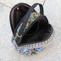 Mochila bordada con flores para mujer, bolsa de hombro de viaje, regalo Floral, Bohemia - details 18
