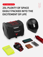 MOTOCENTRIC Bolsa Trasera de Moto Gran Capacidad, Impermeable, Ligera, Reflejante, Antideslizante, Resistente al Desgaste Bolsa de Viaje para Motocross - details 4