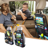 Organizador de Asiento Trasero de Coche con Pantalla Táctil Soporte para Tableta + 9 Bolsillos Protectores de Asiento para Niños y Niñas - details 6