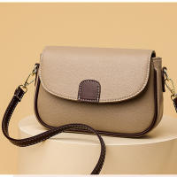 Bolso de Hombro de Textura Flap para Mujer Bolso de Contraste Color Cruzado para Compras Diarias Bolso de Teléfono Bolso de Mensajero para Madre - details 5