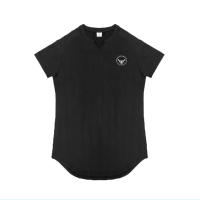 Summer Breathable Short Sleeve Quick Dry T-shirt Fashion V-neck Tops Men Fitness Gym Sport Shirt Outdoor Casual Hip Hop T-shirt - details 10