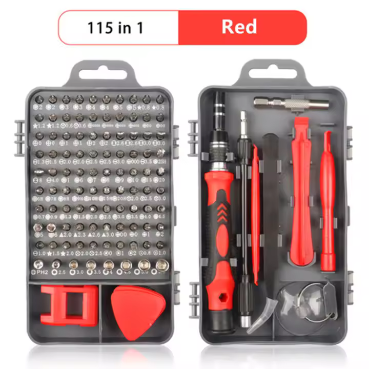 Llave de destornillador magnética Torx Phillips 130 en 1 con bit para tornillo eléctrico herramienta de reparación para teléfonos y PC estilo de cabeza hexagonal normal para uso doméstico DIY - 1