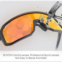 SCVCN-gafas de sol de ciclismo para hombre y mujer, lentes de protección UV400 para deportes al aire libre, MTB - details 2