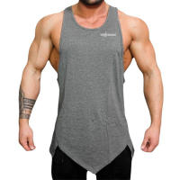 Men Gym Sport Workout Tank Tops Fitness Bodybuilding Cotton Vests Muscle Slim Fit Singlets Summer Casual Fashion Print Clothing - details 4