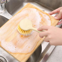 Dispensador de jabón con mango largo, cepillo automático para lavar platos y fregadero de cocina - details 11