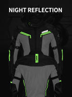 LYSCHY Chaqueta de Moto para Hombre Ropa Transpirable de Malla de Verano Moto Motocicleta Motocross Chaqueta de Carreras Reflectante Protector CE/EVA Ropa Anticaída - details 4