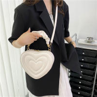 Bolsos de Hombro de Moda para Verano en Forma de Corazón para Mujeres Bolsos Bandolera de Cuero PU Vintage Casual Bolsos de Mano con Forro de Poliéster - details 7