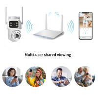 Cámara de Vigilancia IP 4MP Aprimorada para Exteriores Impermeable, Doble Lente, Pantalla Doble, Rastreo Automático, Wifi, PTZ, Audio Bíforo Ideal para Seguridad Exterior - details 9