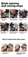 Afeitadora Eléctrica para Hombres y Mujeres 9 Cuchillas Flotantes, 6 en 1, Cortadora de Pelo de Oreja y Nariz, Cepillo Facial, Maquinilla de Afeitar Recargable - details 11