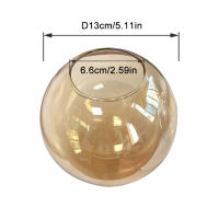Reemplazo de pantalla de lámpara de globo de vidrio ámbar, pantalla de apertura, cubierta de lámpara decorativa, Protector para lámpara colgante de pared, 65mm, 66mm - details 1