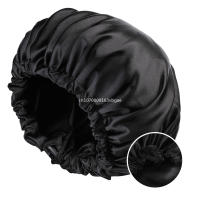 Gorro de Sátin de Doble Capa Ajustable Reversible Talla Grande Ideal para Cuidado del Cabello - details 6