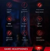 Auriculares inalámbricos M28, auriculares Bluetooth 5.3, auriculares deportivos con micrófono y caja de carga, para teléfonos inteligentes - details 1