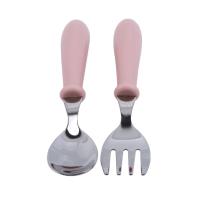 Juego de Cubiertos Pequeños de Acero Inoxidable 3 Piezas de Cuchara y Garfillo Portátil para Alimentación de Bebés Utensilios de Mesa para Niños - details 12