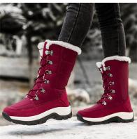 Snow Boots Women Flat Boots For Women Lace-Up Shoes Woman Fashion Platform Ankle Boots Fur Chunky Botas Mujer Winter Shoes Women - details 10
