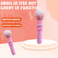 Vibrador eléctrico del cepillo del maquillaje recargable del silicón de la vibración de la frecuencia del resplandor 10 con privacidad fuerte - details 2