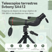 SVBONY SA412 Telescopio terrestre HD FMC de 20-60x 80 mm con trípode de mesa ajustable - details 0