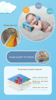 Baby Tissue Box Soft Stuffed High Contrast Montessori Square Sensory Toy for Toddler Educational Learning Toys Montessori Toys - details 2