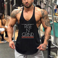 New Mens Cotton Breathable Tank Tops Shirt Gym Fitness Vest Sleeveless Male Casual Bodybuilding Sports Running Workout Clothes - details 16