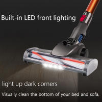 Aspiradora de Mano Inalámbrica con LED Potencia de Succión de 15kPa, Dos Motores, Iluminación, Desmontable, Batería Recargable, Limpieza de Polvo para el Hogar - details 7