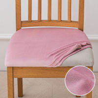 Fundas de asiento de silla de terciopelo, fundas de cojín de asiento elásticas, funda de silla lavable para comedor, Hotel, ceremonia, banquete, fiesta - details 15