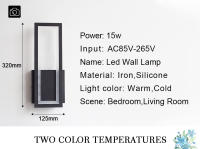 Luz LED de pared para Interior, lámpara de noche minimalista, candelabro de cabecera para decoración del hogar - details 1