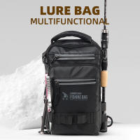 Bolsa de pecho de pesca grande para hombre, organizador de señuelos de aparejos de pescado, bolsa de almacenamiento, bolsos de hombro impermeables multinivel para deportes al aire libre # Col - details 0